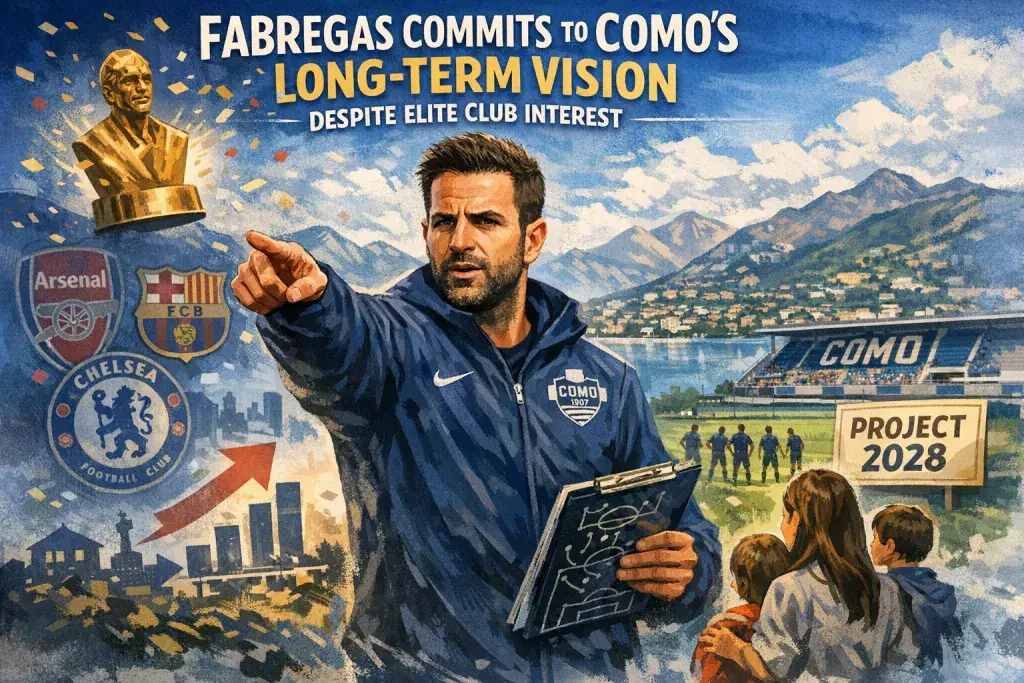 Fabregas Commits to Como's Long-Term Vision Despite Elite Club Interest